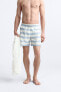 Striped tie-dye swimming trunks