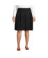 Plus Size School Uniform Box Pleat Skirt Top of Knee