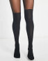 Vero Moda stocking illusion tights in black Черный, M/L - EU 38-40 - фото #1