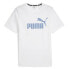 Фото #1 товара Футболка мужская PUMA ESS Logo Tee белая-голубая Zen