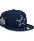 ფოტო #2 პროდუქტის Men's Navy Dallas Cowboys Main Patch 59FIFTY Fitted Hat