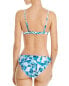 Фото #2 товара Red Carter 285733 Womens Floral Lined Swim Top Separates Blue, Size Medium
