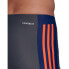 Синие мужские шорты для плавания Adidas Fit 3Second Swim Boxer Grey Six / Victory Blue / App Solar Red, XS/S - фото #8