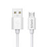 Фото #2 товара Savio USB cable 3 m USB 2.0, USB A - Micro USB White SAVIO CL-167 - Cable - Digital