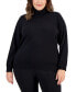 Фото #1 товара Plus Size Turtleneck Sweater