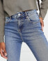 Фото #3 товара Miss Selfridge Petite cropped kickflare jean in mid wash