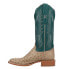Фото #5 товара R. Watson Boots Full Quill Emroidery Ostrich Square Toe Cowboy Womens Beige, Bl