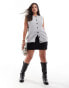 Фото #1 товара Vero Moda Curve button through sleeveless vest in light grey melange