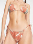 RVCA – String-Bikinihose mit buntem Print