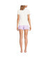 Women's Knit Pajama Short Set Short Sleeve T-Shirt and Shorts