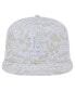 ფოტო #2 პროდუქტის Men's White Los Angeles Dodgers Logo Dunes A-Frame Trucker 9FIFTY Snapback Hat