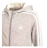 ADIDAS Essentials 3 Stripes Full Zip Sweatshirt hoodie