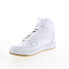 Фото #7 товара Reebok Resonator Mid Strap Mens White Leather Lifestyle Sneakers Shoes