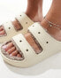 Crocs Unisex Classic cozzzy sandal in mushroom