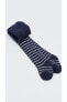 Çizgili Erkek Bebek Havlu Külotlu Çorap