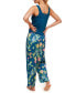 ფოტო #3 პროდუქტის Women's Delenia Pajama Tank Top & Pants Set