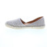 Miz Mooz Cindy Womens Gray Leather Slip On Loafer Flats Shoes 6