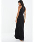 Фото #3 товара Women's Tie Neck Keyhole Detail Maxi Dress