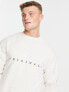 Фото #1 товара Jack & Jones Originals embroidered logo crew neck sweatshirt in white melange