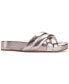 Фото #4 товара Women's Indra Criss Cross Strap Foot Bed Slide Sandals, Created for Macy's