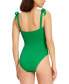 Women's Square-Neck Shirred One-Piece Swimsuit