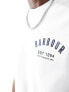 Barbour small collegiate logo t-shirt in white