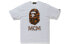 BAPE x MCM Camo Ape Head 联名系列 迷彩猿人头 短袖T恤 男款 白色 / Футболка BAPE MCM 1F73-110-911