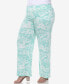 ფოტო #3 პროდუქტის Plus Size Floral Paisley Palazzo Pants