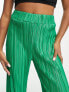 I Saw It First Petite plisse trouser in green