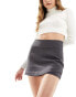 Фото #2 товара Stradivarius tailored wave skort in grey