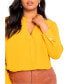 Plus Size Mandarin Collar Tunic