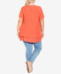 Фото #3 товара Plus Size Marion Caged Tunic Top