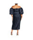 Plus Size Krista Pleat Dress