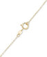 Фото #2 товара Macy's framed Heart 18" Pendant Necklace in 10k Two-Tone Gold