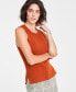 ფოტო #1 პროდუქტის Women's Ribbed Crewneck Sweater Tank, Created for Macy's