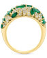 EFFY® Emerald (2-1/5 ct. t.w.) & Diamond (3/8 ct. t.w.) Cluster Ring in 14k Gold