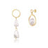 Фото #1 товара Серьги JwL Luxury Pearls Asymmetric Pearl Gold