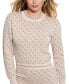 Фото #2 товара Women's Lise 4G-Logo Crewneck Long-Sleeve Sweater