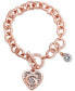 Браслет Guess Rose Gold-Tone Link Charm. - фото #1