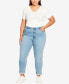 ფოტო #16 პროდუქტის Plus Size Stretch Girlfriend Tall Length Jean