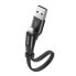 Фото #1 товара Płaski kabel przewód USB Iphone Lightning z uchwytem 2A 23CM czarny
