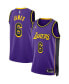 Фото #1 товара Men's LeBron James Purple Los Angeles Lakers Statement Edition Swingman Jersey