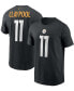 Фото #1 товара Men's Chase Claypool Black Pittsburgh Steelers Name and Number T-shirt