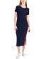 ფოტო #1 პროდუქტის Women's Ribbed Midi Dress