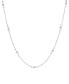 2028 silver-Tone Gray Imitation Pearl Chain Necklace - фото #1