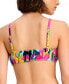 Women's Printed Shirred Bikini Top