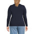 ფოტო #9 პროდუქტის Plus Size Cotton Rib Long Sleeve Crewneck T-Shirt