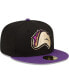 ფოტო #4 პროდუქტის Men's Black/Purple Fresno Grizzlies Tacos Theme Night 59FIFTY Fitted Hat