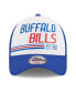 Men's White, Royal Buffalo Bills Stacked A-Frame Trucker 9FORTY Adjustable Hat