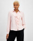 Фото #1 товара Women's Ruffle-Front Blouse, Created for Macy's